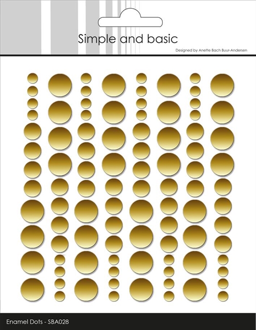 Simple and basic Enamel dots Metallic gold matte 4,6,8mm